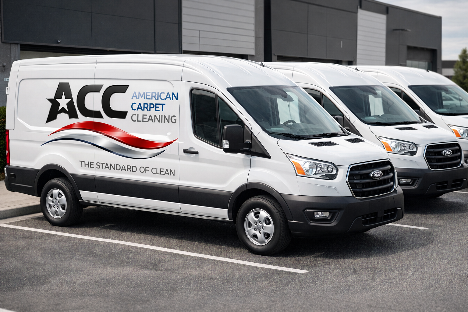 American Carpet Cleaning branded service fleet